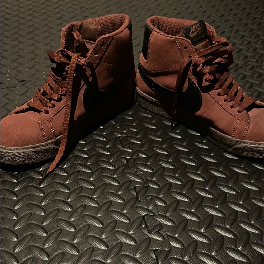 Nike SB Zoom Blazer Mid Oxen Brown Black Size Mens 8 Women’s 9.5 - Picture 11 of 12